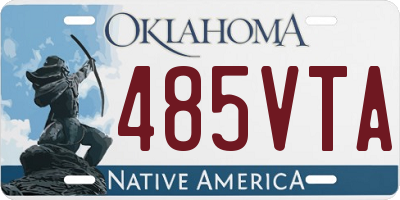 OK license plate 485VTA
