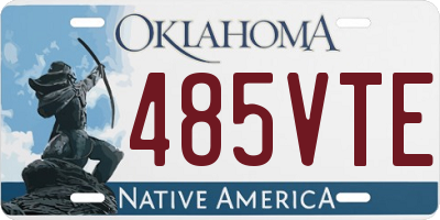 OK license plate 485VTE