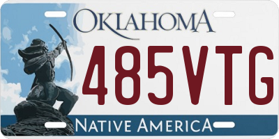 OK license plate 485VTG