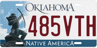 OK license plate 485VTH