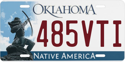 OK license plate 485VTI