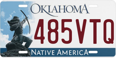 OK license plate 485VTQ