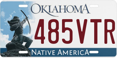 OK license plate 485VTR