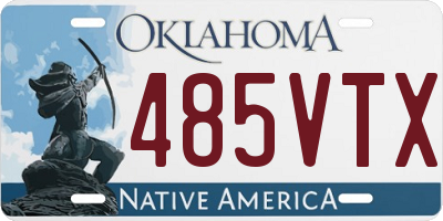 OK license plate 485VTX