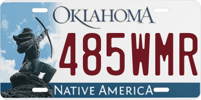 OK license plate 485WMR