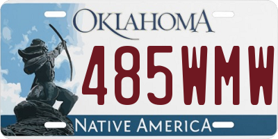 OK license plate 485WMW