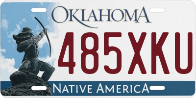 OK license plate 485XKU