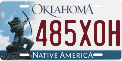 OK license plate 485XOH
