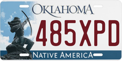 OK license plate 485XPD