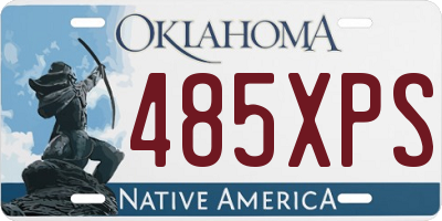 OK license plate 485XPS