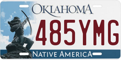 OK license plate 485YMG