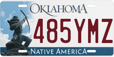 OK license plate 485YMZ