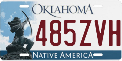 OK license plate 485ZVH