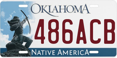 OK license plate 486ACB