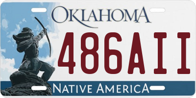 OK license plate 486AII