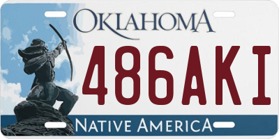 OK license plate 486AKI