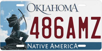 OK license plate 486AMZ