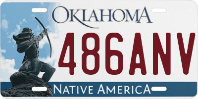 OK license plate 486ANV
