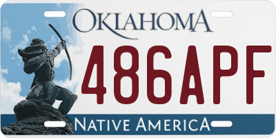 OK license plate 486APF