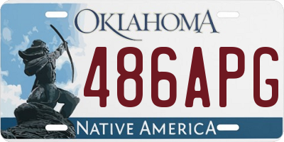 OK license plate 486APG