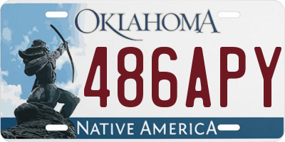 OK license plate 486APY