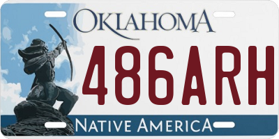 OK license plate 486ARH