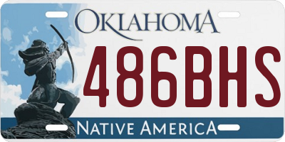 OK license plate 486BHS