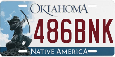 OK license plate 486BNK