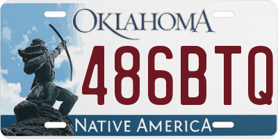 OK license plate 486BTQ