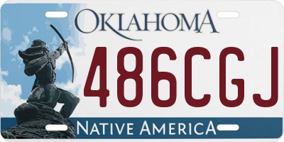 OK license plate 486CGJ