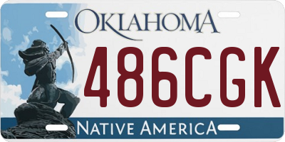 OK license plate 486CGK