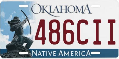 OK license plate 486CII