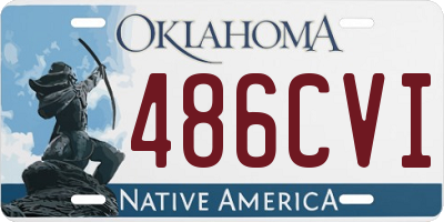 OK license plate 486CVI
