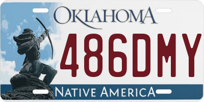 OK license plate 486DMY