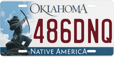 OK license plate 486DNQ