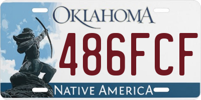 OK license plate 486FCF