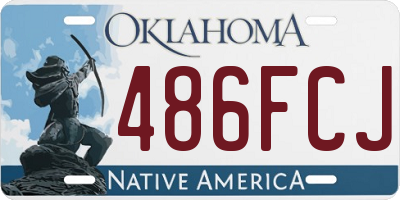 OK license plate 486FCJ