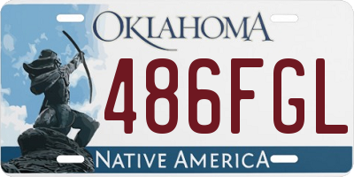 OK license plate 486FGL