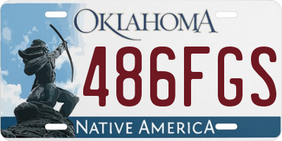 OK license plate 486FGS