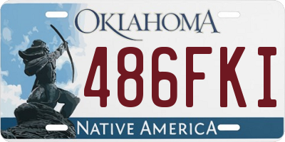 OK license plate 486FKI