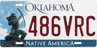 OK license plate 486VRC