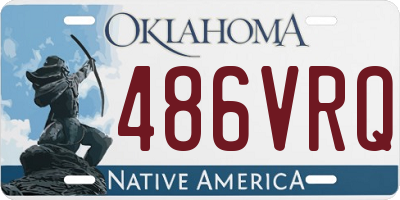 OK license plate 486VRQ