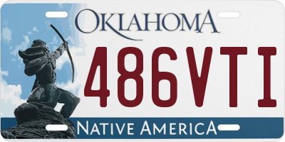 OK license plate 486VTI