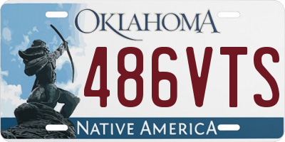 OK license plate 486VTS