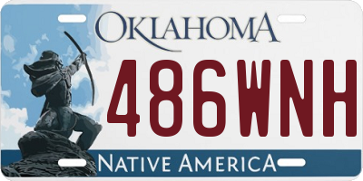 OK license plate 486WNH