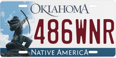 OK license plate 486WNR
