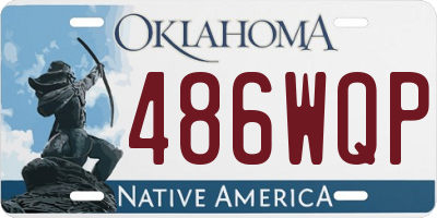OK license plate 486WQP
