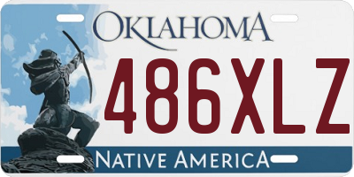 OK license plate 486XLZ