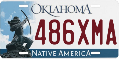 OK license plate 486XMA