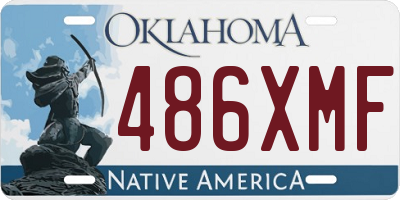OK license plate 486XMF